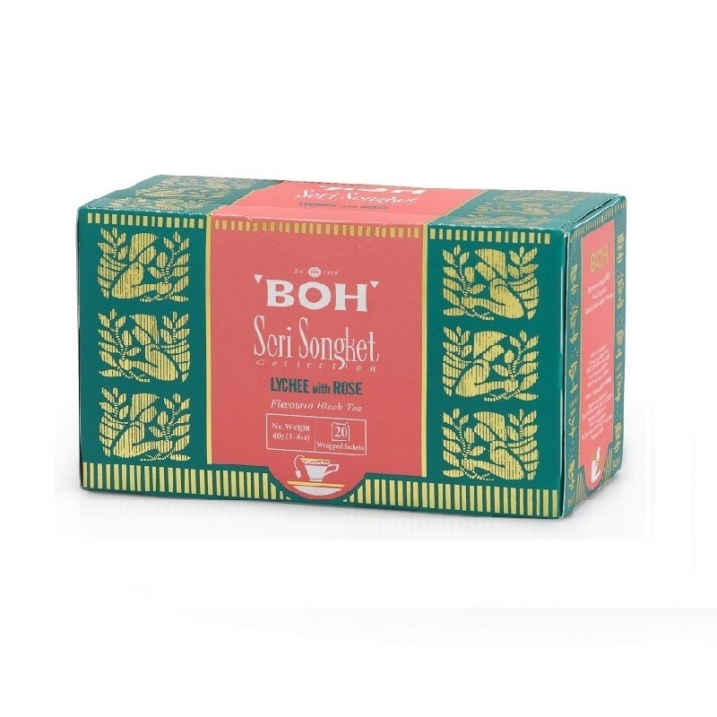 BOH Seri Songket Lychee with Rose Box