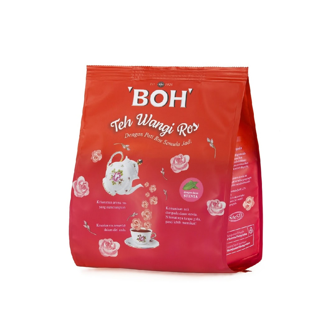 BOH Potbag Rose Tea (40's)