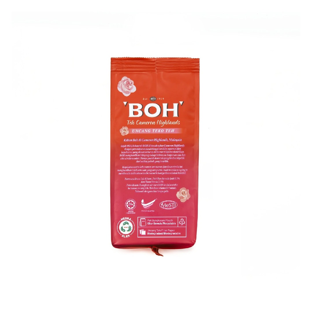 BOH Potbag Rose Tea (40's)